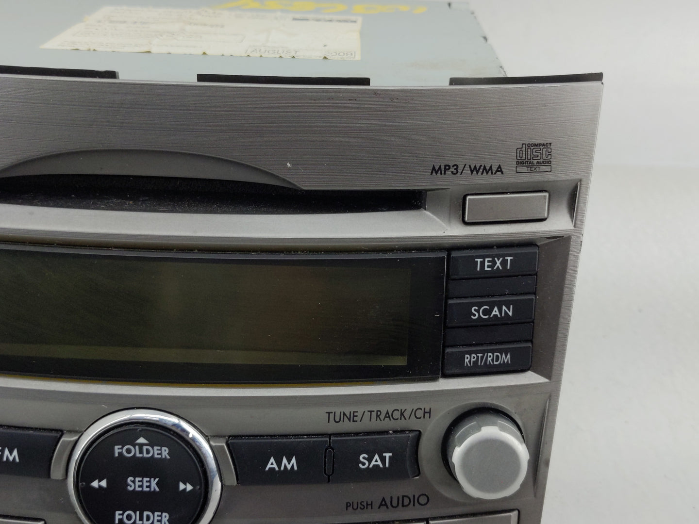 2010-2012 Subaru Legacy Radio AM FM Cd Player Receiver Replacement P/N:86201AJ64A Fits Fits 2010 2011 2012 OEM Used Auto Par