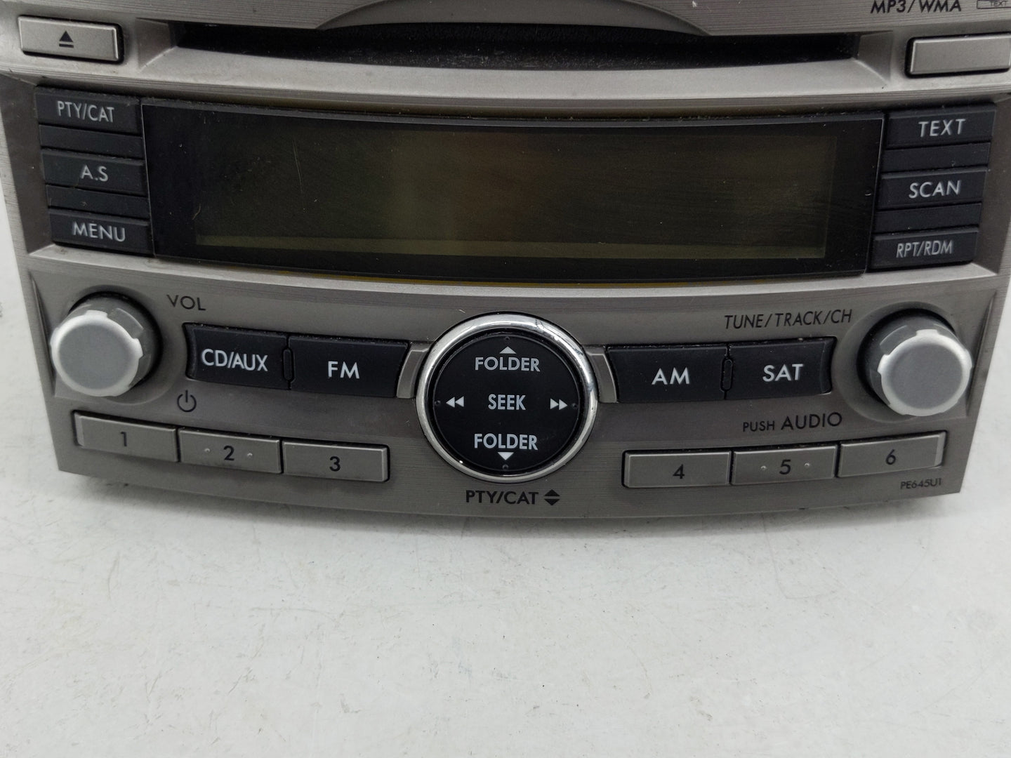 2010-2012 Subaru Legacy Radio AM FM Cd Player Receiver Replacement P/N:86201AJ64A Fits Fits 2010 2011 2012 OEM Used Auto Par