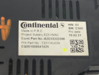 2010-2014 Subaru Legacy Climate Control Module Temperature AC/Heater Replacement P/N:A2C53333396 Fits OEM Used Auto Parts - 