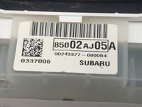 2010 Subaru Legacy Instrument Cluster Speedometer Gauges P/N:85002AJ05A Fits OEM Used Auto Parts - Oemusedautoparts1.com
