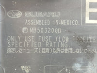 2010-2014 Subaru Legacy Fusebox Fuse Box Panel Relay Module P/N:MB503200B Fits Fits 2010 2011 2012 2013 2014 OEM Used Auto P