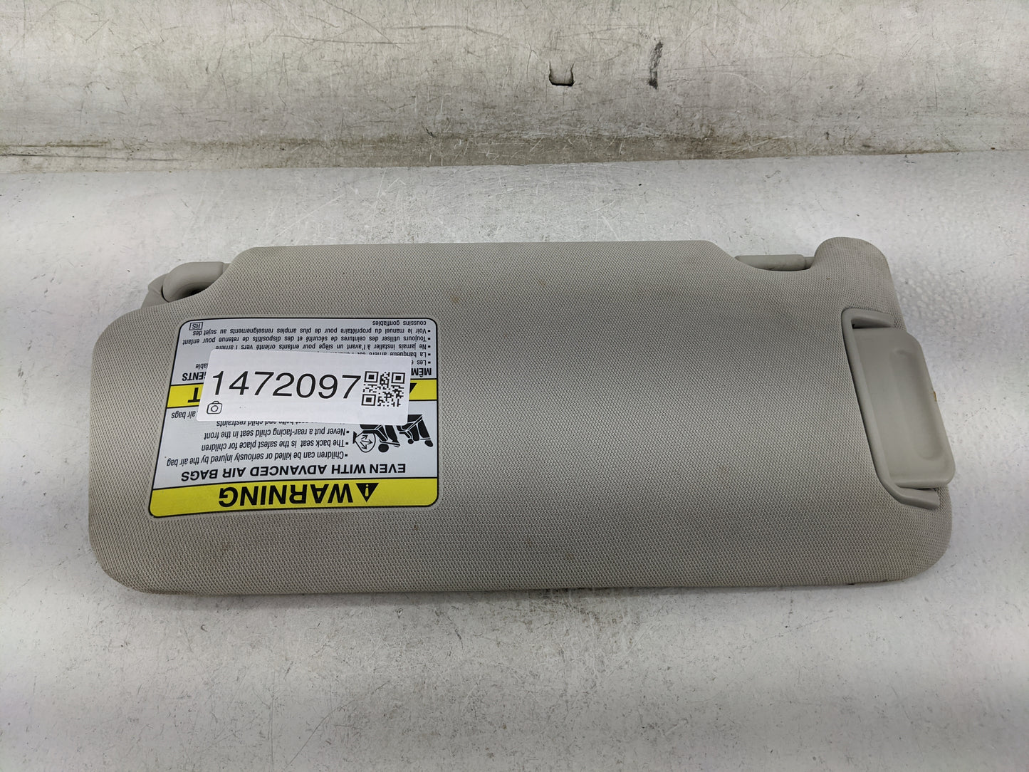 2010-2014 Subaru Legacy Sun Visor Shade Replacement Passenger Right Mirror Fits Fits 2010 2011 2012 2013 2014 OEM Used Auto 