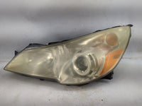 2010-2012 Subaru Legacy Driver Left Oem Head Light Headlight Lamp Black - Oemusedautoparts1.com