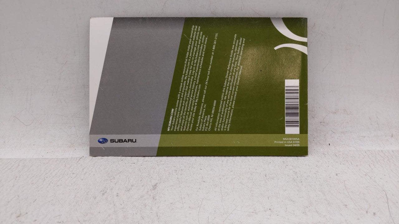 2010 Subaru Legacy Owners Manual Book Guide OEM Used Auto Parts - Oemusedautoparts1.com