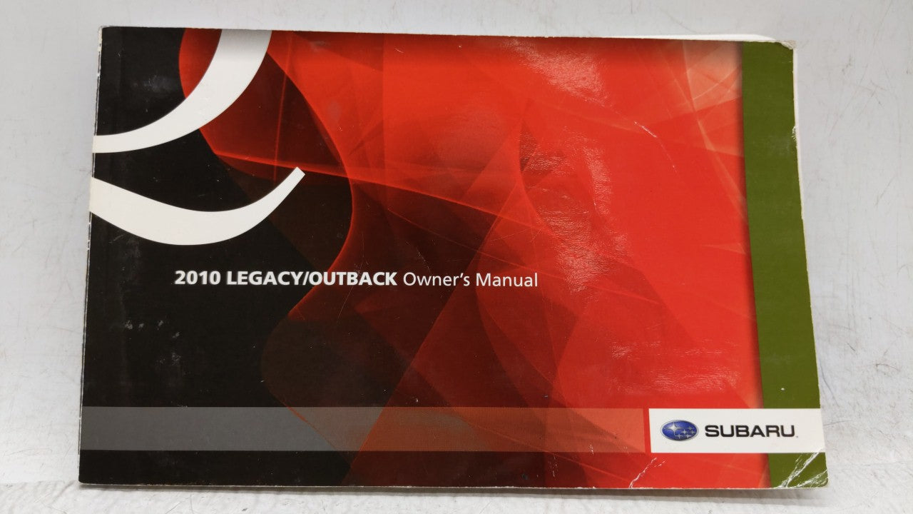 2010 Subaru Legacy Owners Manual Book Guide OEM Used Auto Parts - Oemusedautoparts1.com
