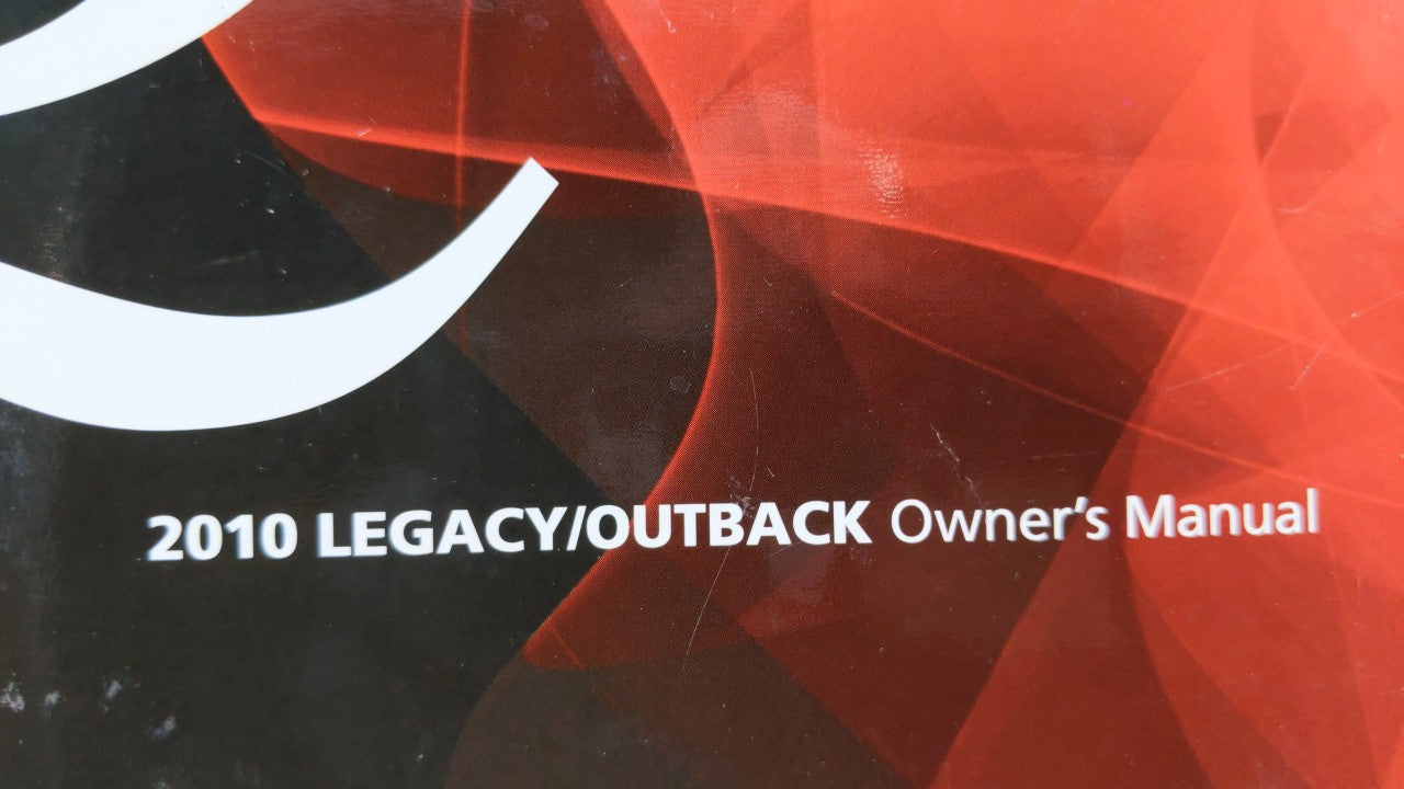 2010 Subaru Legacy Owners Manual Book Guide OEM Used Auto Parts - Oemusedautoparts1.com