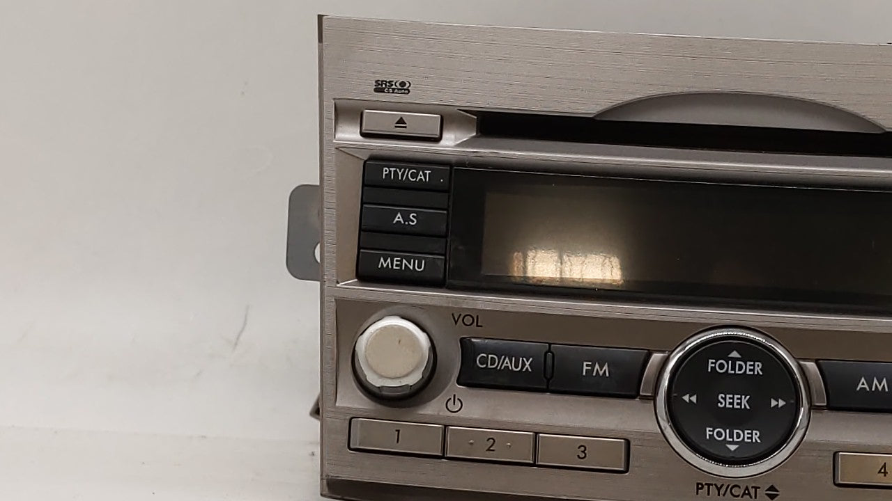 2010-2012 Subaru Legacy Radio AM FM Cd Player Receiver Replacement P/N:86201AJ64A Fits Fits 2010 2011 2012 OEM Used Auto Par