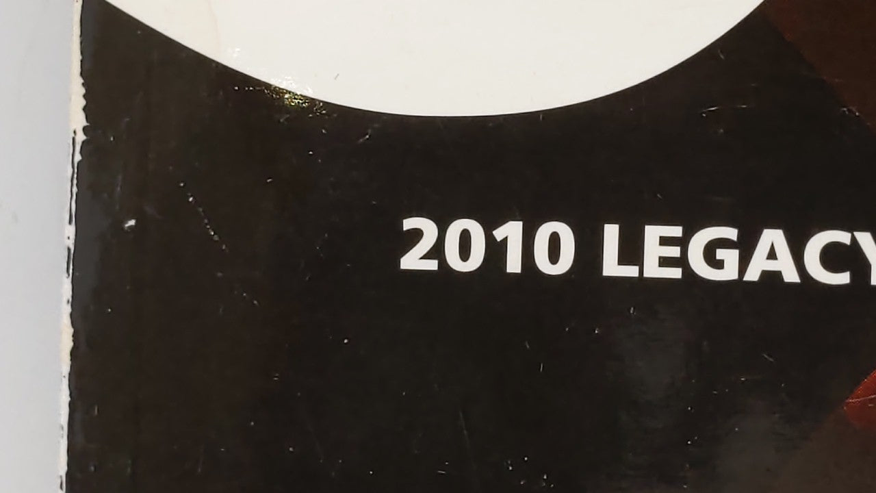 2010 Subaru Legacy Owners Manual Book Guide OEM Used Auto Parts - Oemusedautoparts1.com