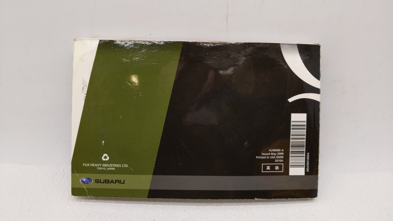 2010 Subaru Legacy Owners Manual Book Guide OEM Used Auto Parts - Oemusedautoparts1.com