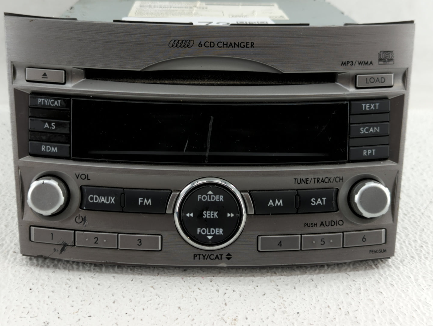 2010-2012 Subaru Legacy Radio AM FM Cd Player Receiver Replacement P/N:86201AJ62A 86201AJ64A, 86201AJ60A Fits Fits 2010 2011