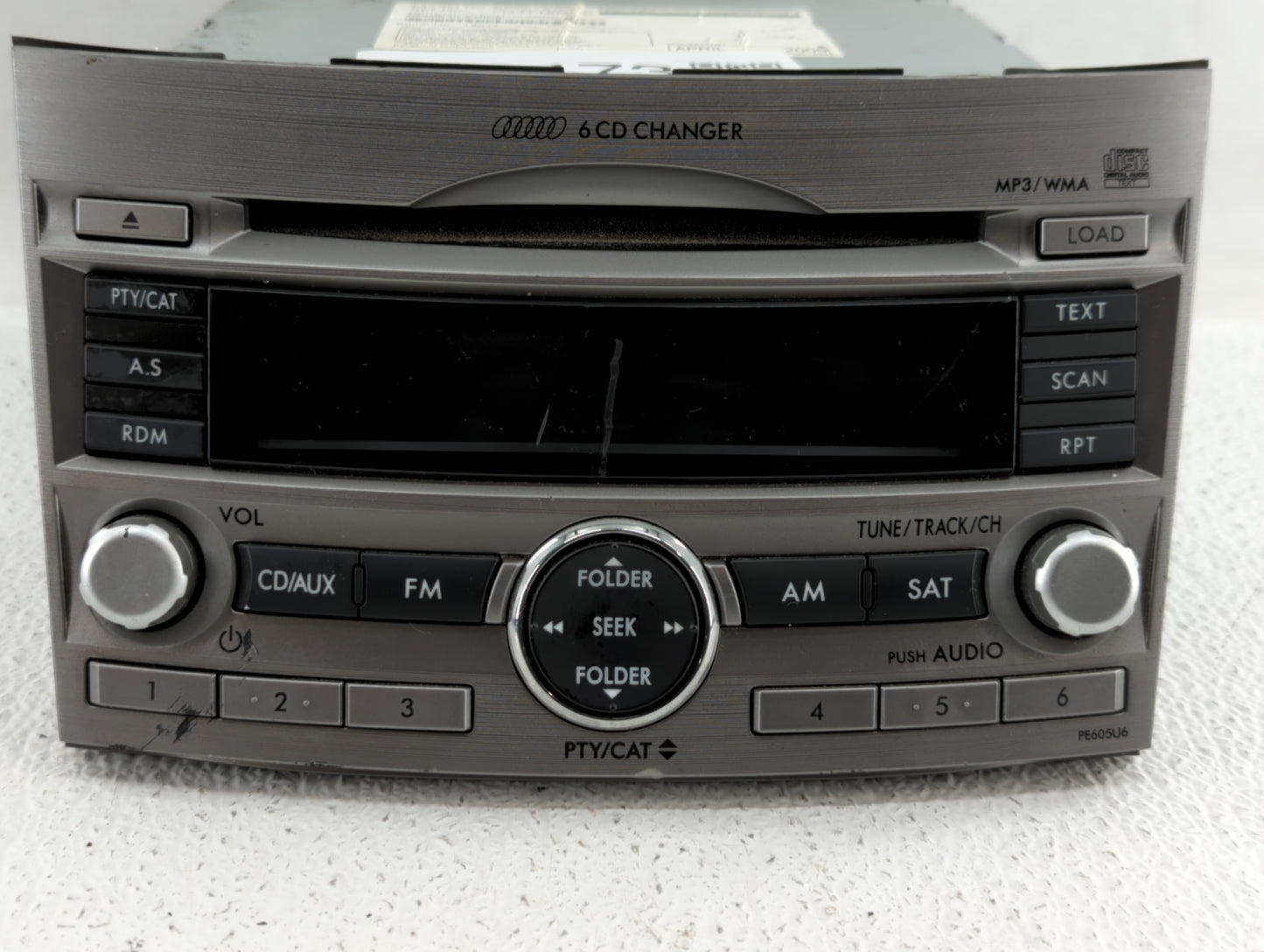 2010-2012 Subaru Legacy Radio AM FM Cd Player Receiver Replacement P/N:86201AJ62A 86201AJ64A, 86201AJ60A Fits Fits 2010 2011