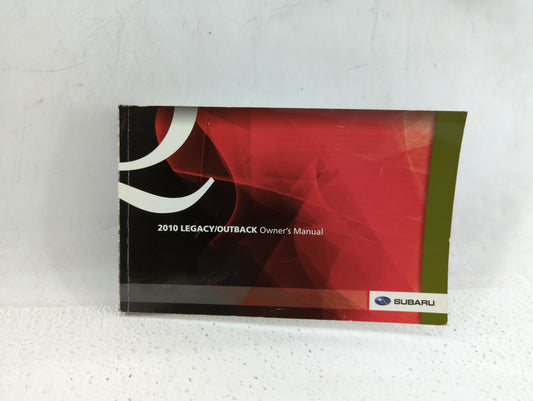 2010 Subaru Legacy Owners Manual Book Guide P/N:A2460BE-A OEM Used Auto Parts - Oemusedautoparts1.com