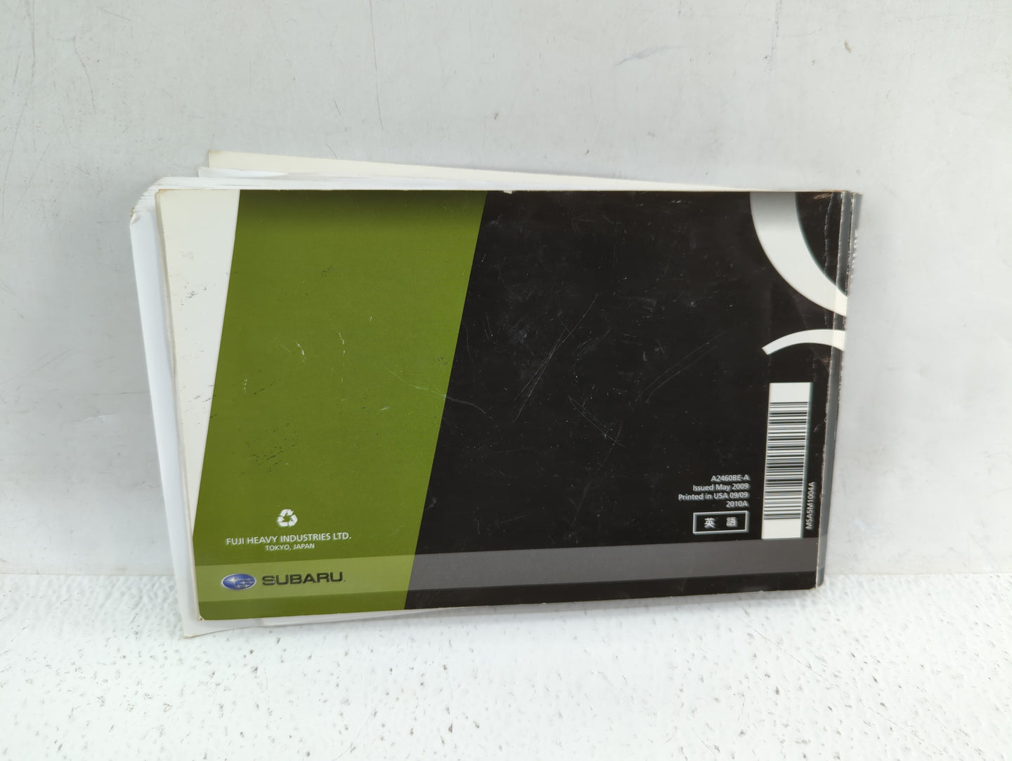 2010 Subaru Legacy Owners Manual Book Guide P/N:A2460BE-A OEM Used Auto Parts - Oemusedautoparts1.com