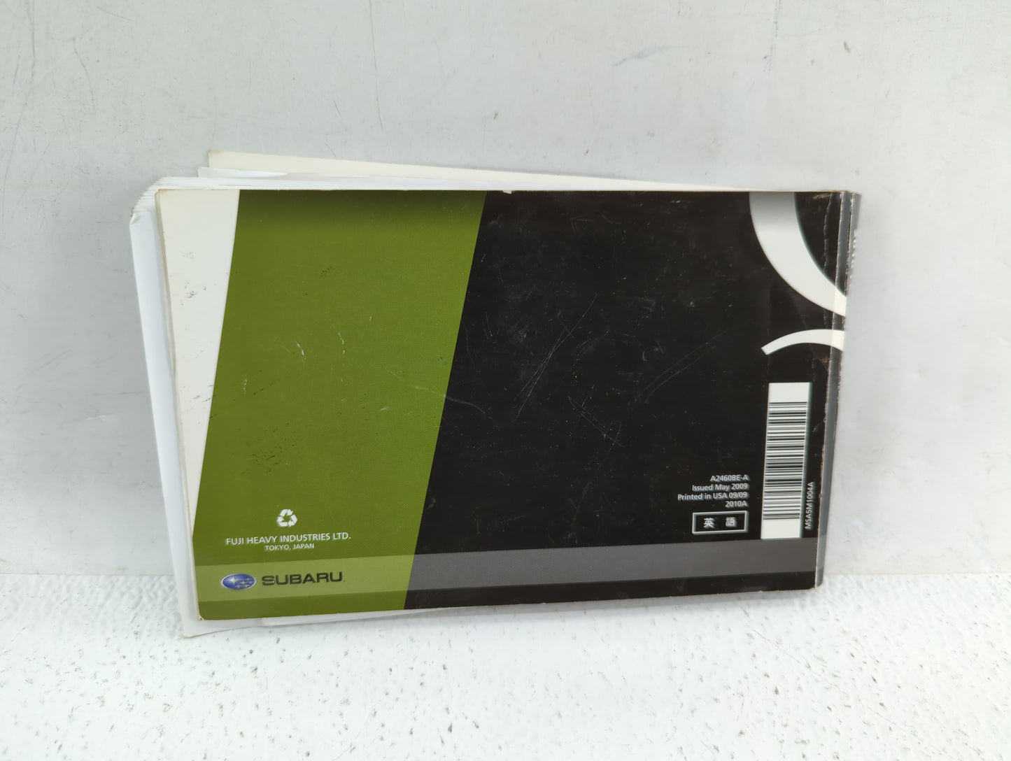 2010 Subaru Legacy Owners Manual Book Guide P/N:A2460BE-A OEM Used Auto Parts - Oemusedautoparts1.com