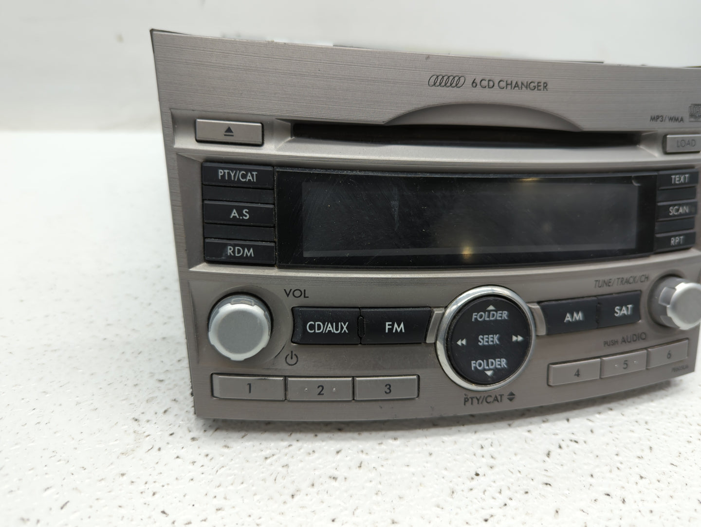 2010-2012 Subaru Legacy Radio AM FM Cd Player Receiver Replacement P/N:86201AJ62A 86201AJ64A, 86201AJ60A Fits Fits 2010 2011