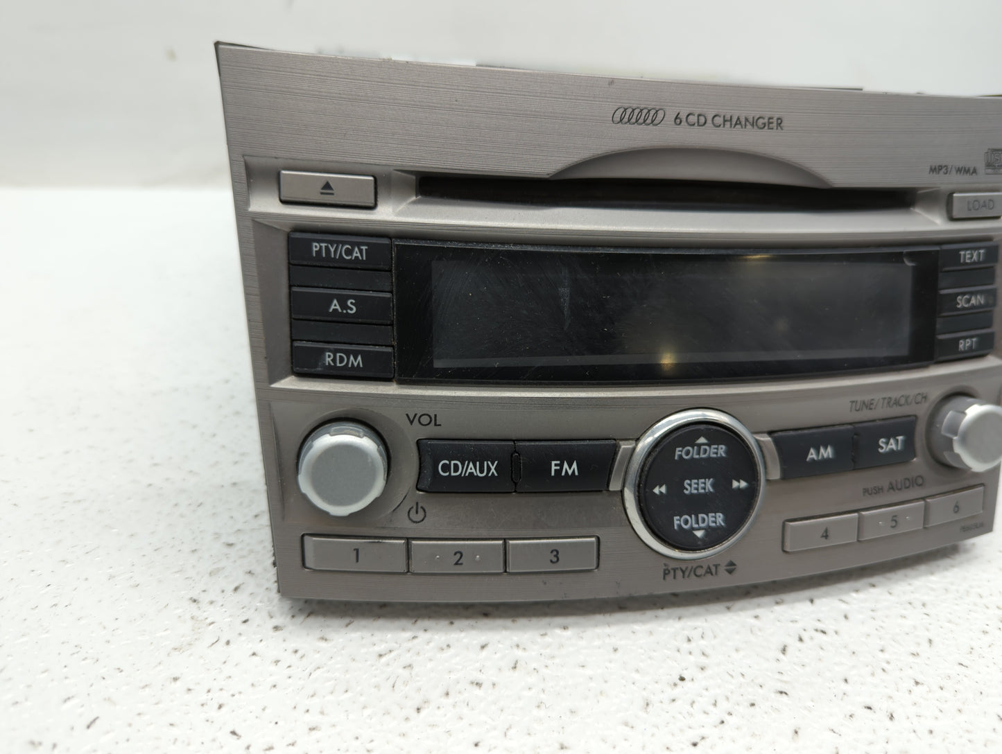 2010-2012 Subaru Legacy Radio AM FM Cd Player Receiver Replacement P/N:86201AJ62A 86201AJ64A, 86201AJ60A Fits Fits 2010 2011