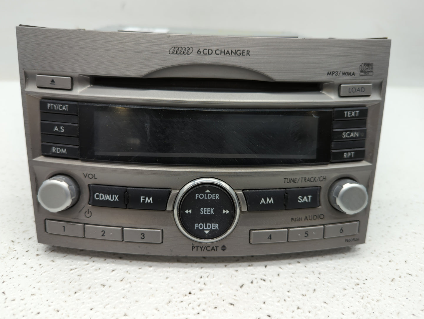 2010-2012 Subaru Legacy Radio AM FM Cd Player Receiver Replacement P/N:86201AJ62A 86201AJ64A, 86201AJ60A Fits Fits 2010 2011