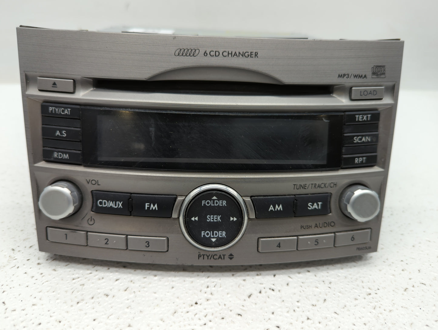 2010-2012 Subaru Legacy Radio AM FM Cd Player Receiver Replacement P/N:86201AJ62A 86201AJ64A, 86201AJ60A Fits Fits 2010 2011