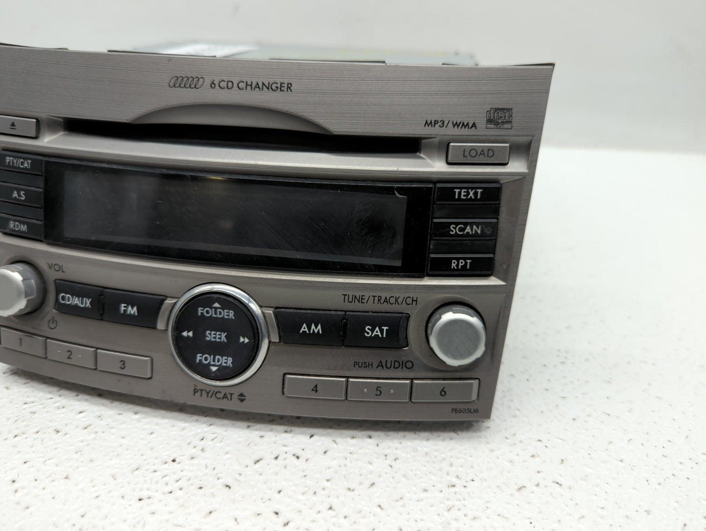 2010-2012 Subaru Legacy Radio AM FM Cd Player Receiver Replacement P/N:86201AJ62A 86201AJ64A, 86201AJ60A Fits Fits 2010 2011