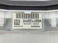 2010 Subaru Legacy Instrument Cluster Speedometer Gauges P/N:0337010 00215591-000038, 85002AJ09 A Fits OEM Used Auto Parts -