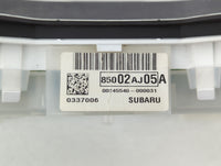 2010 Subaru Legacy Instrument Cluster Speedometer Gauges P/N:85002AJ05A Fits OEM Used Auto Parts - Oemusedautoparts1.com