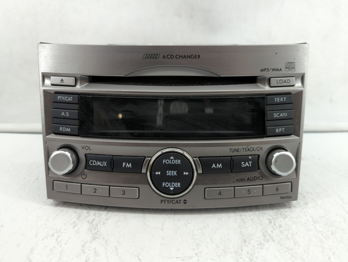 2010-2012 Subaru Legacy Radio AM FM Cd Player Receiver Replacement P/N:86201AJ61A 86201AJ62A, 86201AJ64A Fits Fits 2010 2011