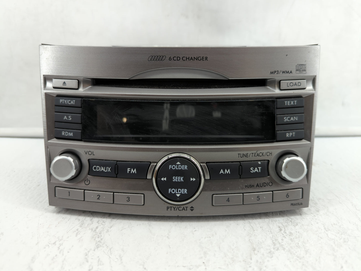 2010-2012 Subaru Legacy Radio AM FM Cd Player Receiver Replacement P/N:86201AJ61A 86201AJ62A, 86201AJ64A Fits Fits 2010 2011