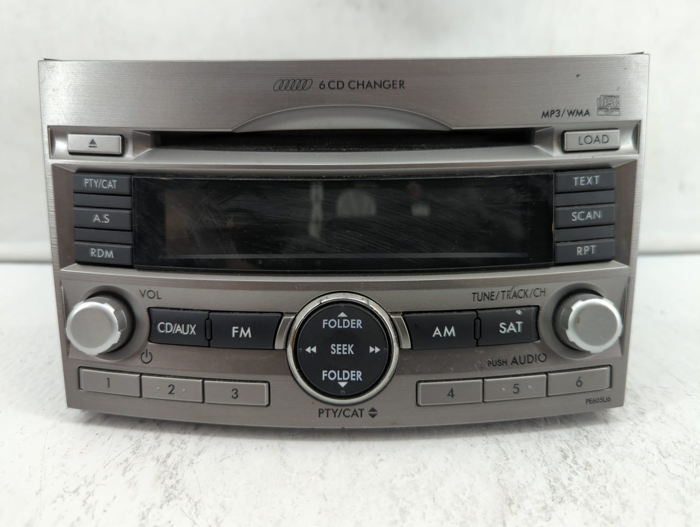 2010-2012 Subaru Legacy Radio AM FM Cd Player Receiver Replacement P/N:86201AJ61A 86201AJ62A, 86201AJ64A Fits Fits 2010 2011