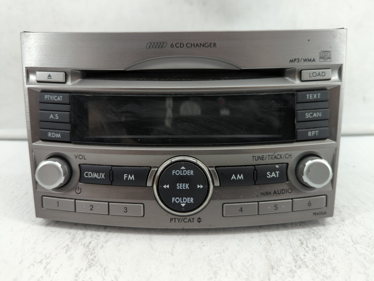 2010-2012 Subaru Legacy Radio AM FM Cd Player Receiver Replacement P/N:86201AJ61A 86201AJ62A, 86201AJ64A Fits Fits 2010 2011