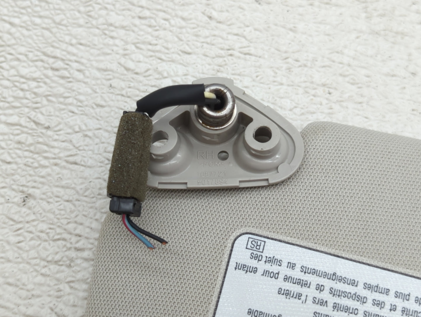 2010-2014 Subaru Legacy Sun Visor Shade Replacement Passenger Right Mirror Fits Fits 2010 2011 2012 2013 2014 OEM Used Auto 