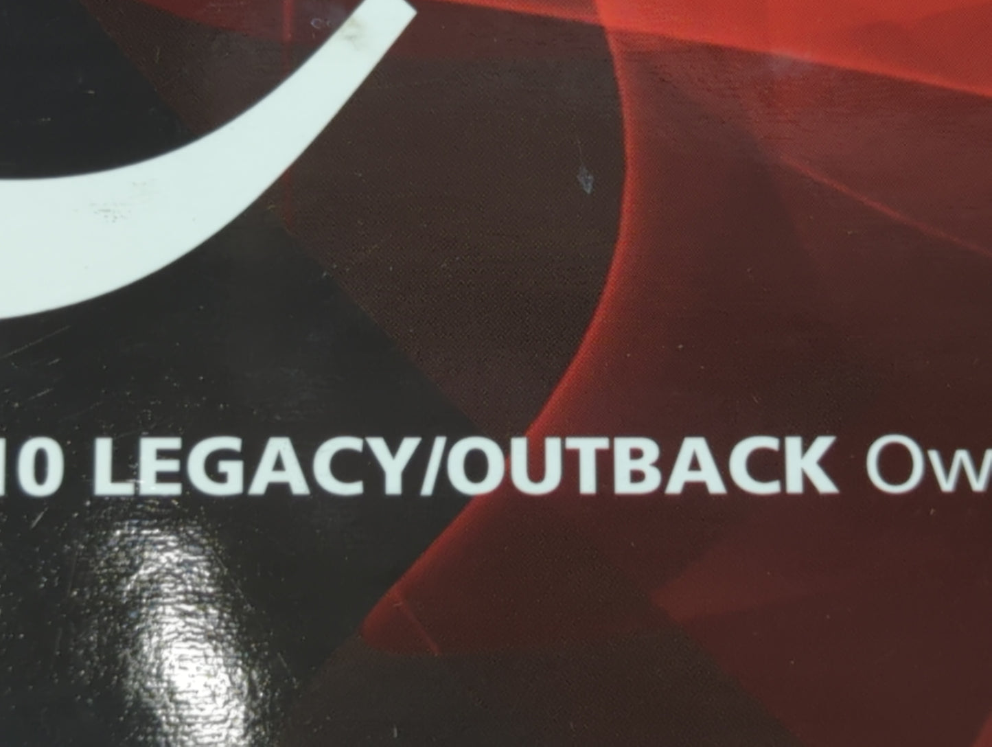 2010 Subaru Legacy Owners Manual Book Guide OEM Used Auto Parts - Oemusedautoparts1.com