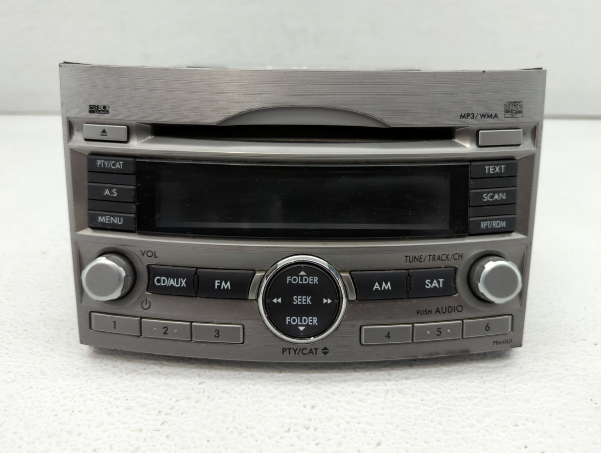 2010-2012 Subaru Legacy Am Fm Cd Player Radio Receiver 440318 - Oemusedautoparts1.com