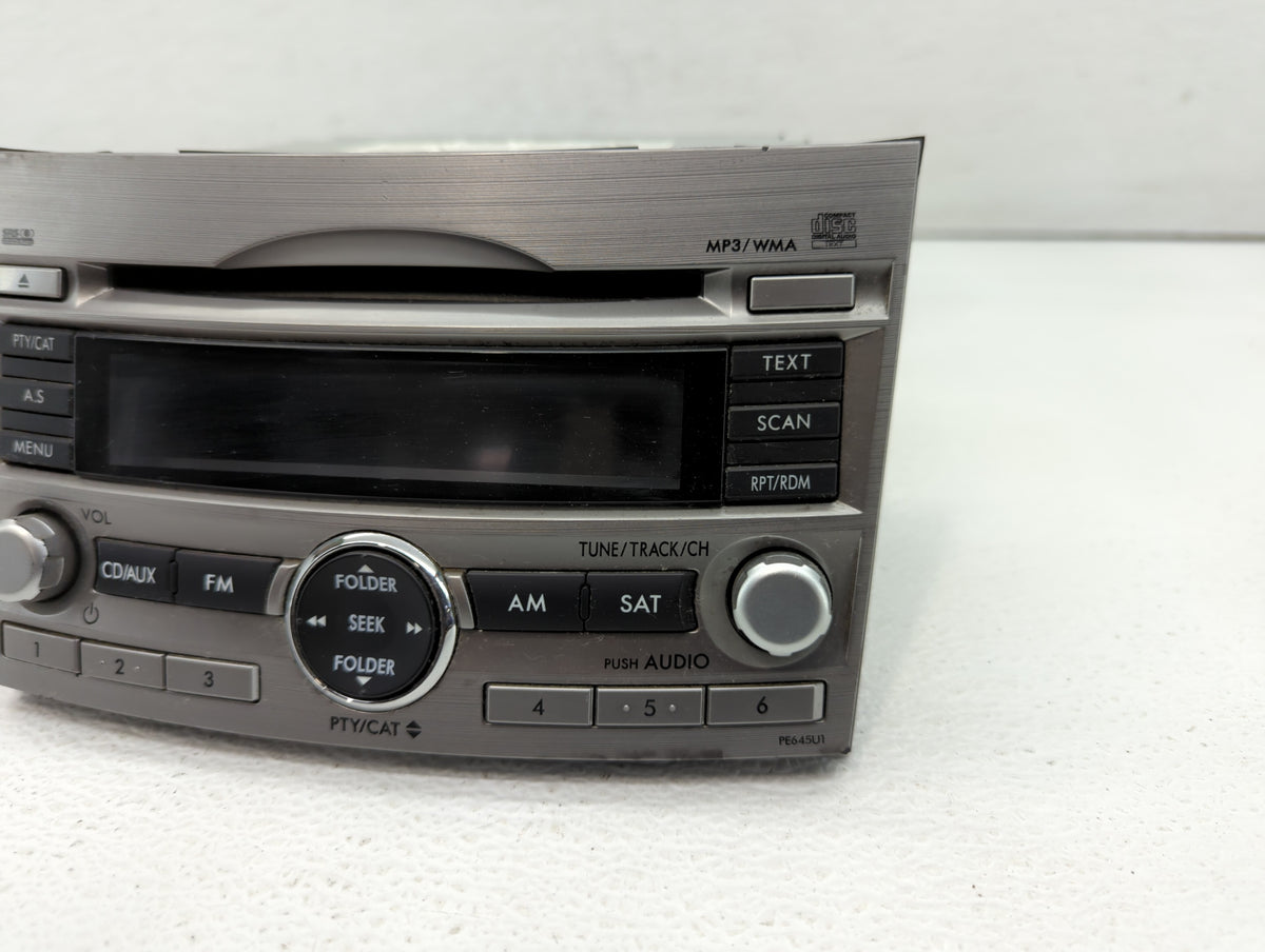 2010-2012 Subaru Legacy Am Fm Cd Player Radio Receiver 440318 - Oemusedautoparts1.com