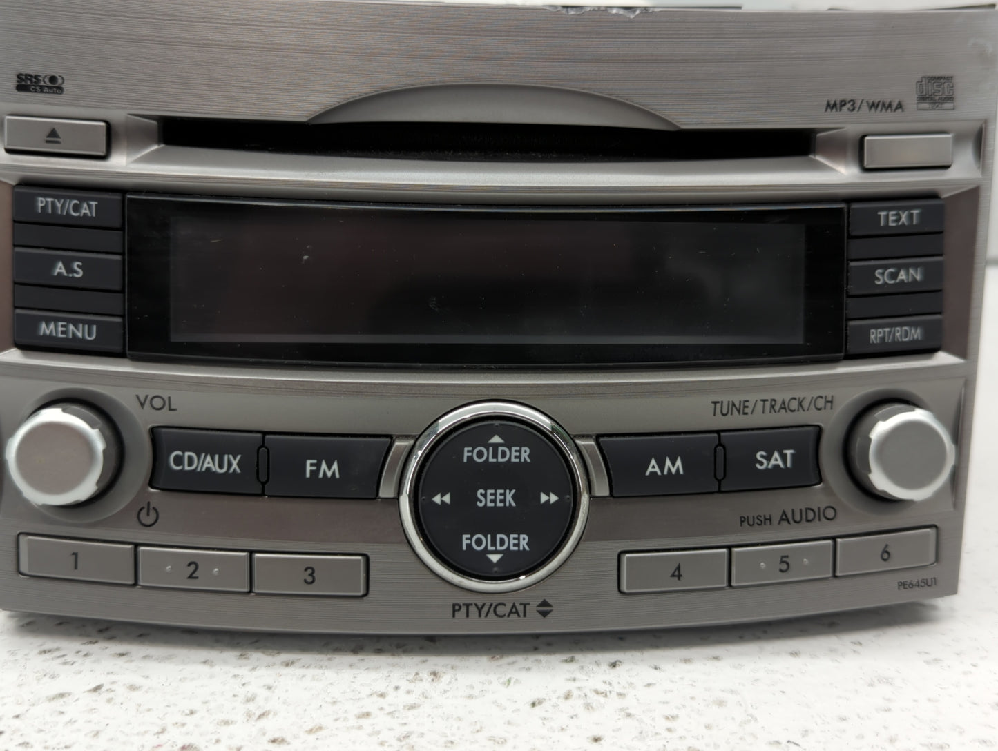 2010-2012 Subaru Legacy Am Fm Cd Player Radio Receiver - Oemusedautoparts1.com
