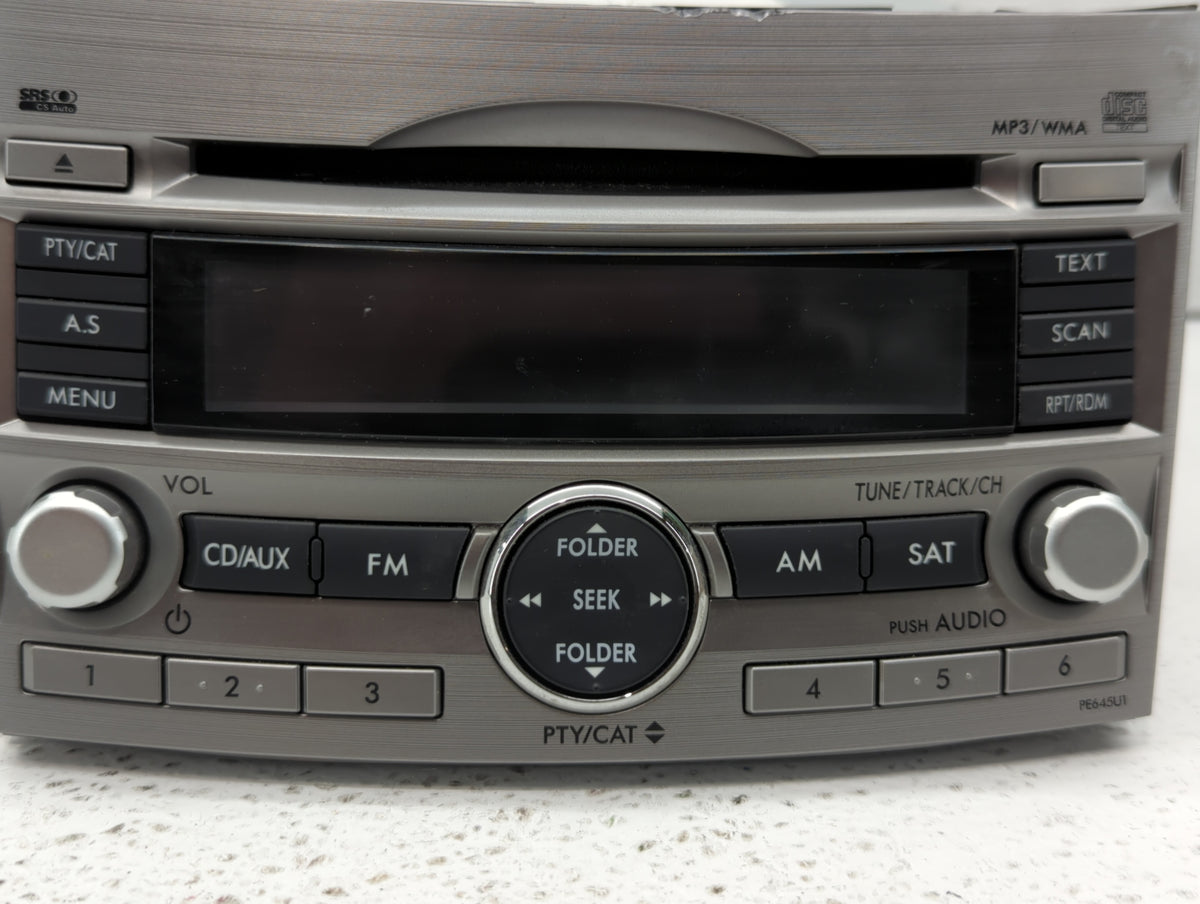 2010-2012 Subaru Legacy Am Fm Cd Player Radio Receiver 456848 - Oemusedautoparts1.com