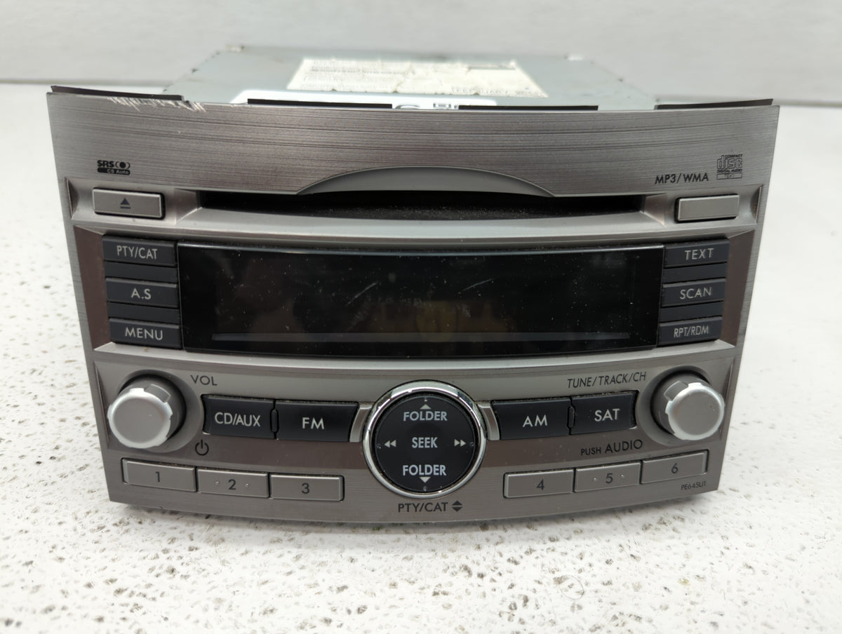 2010-2012 Subaru Legacy Am Fm Cd Player Radio Receiver 456886 - Oemusedautoparts1.com