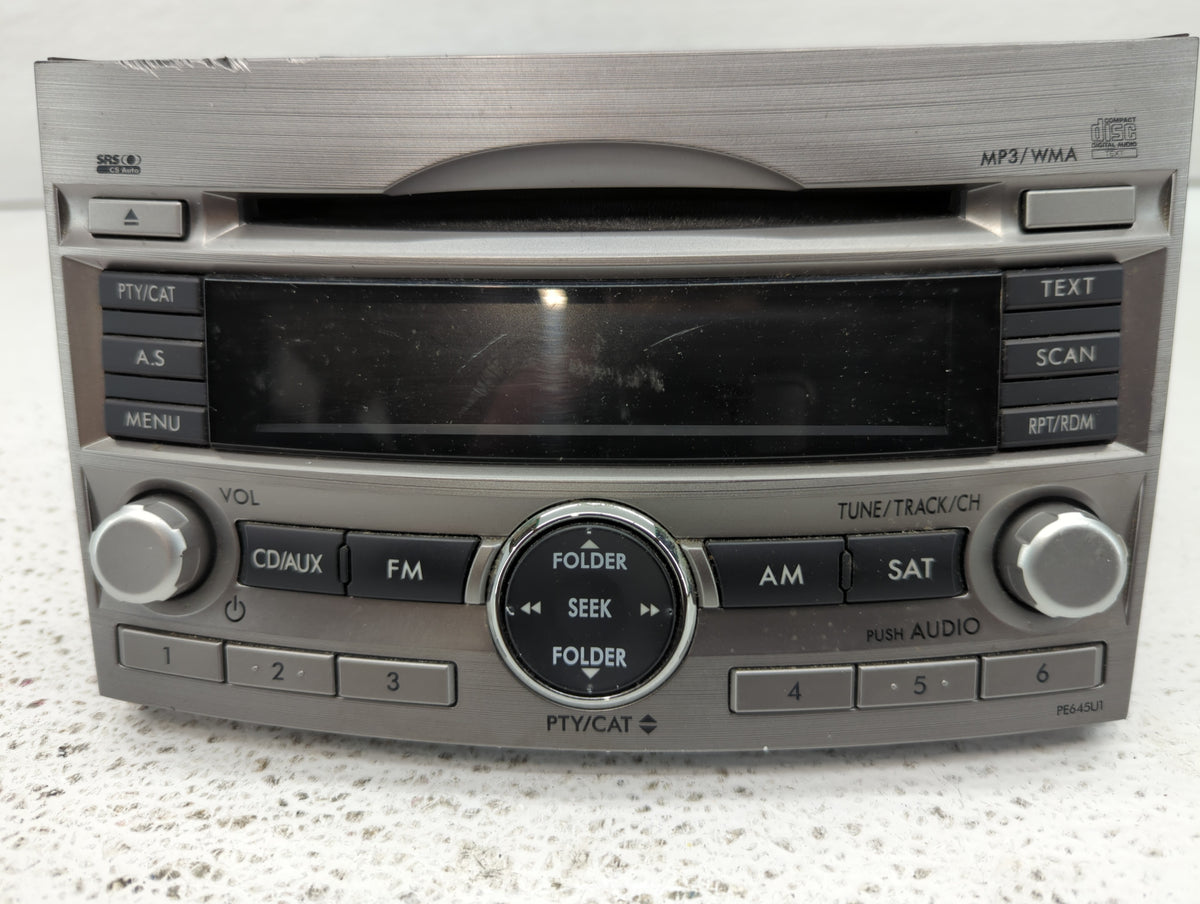 2010-2012 Subaru Legacy Am Fm Cd Player Radio Receiver 456886 - Oemusedautoparts1.com
