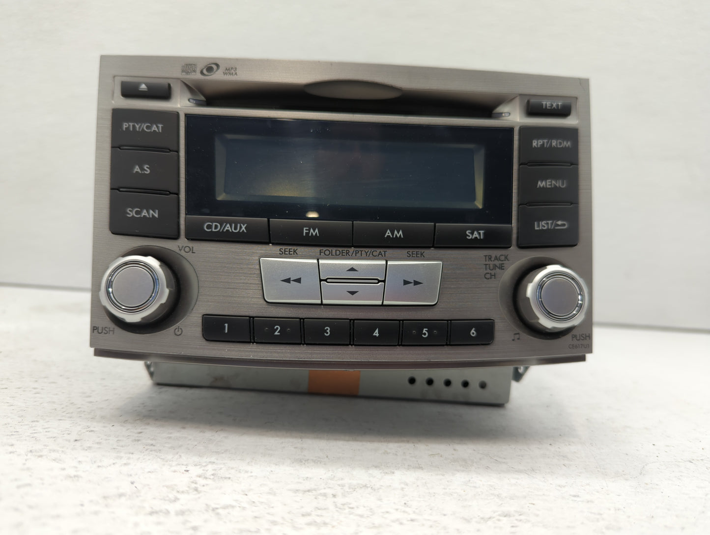 2010-2012 Subaru Legacy Radio AM FM Cd Player Receiver Replacement P/N:86201AJ62A 86201AJ61A, 86201AJ64A Fits Fits 2010 2011