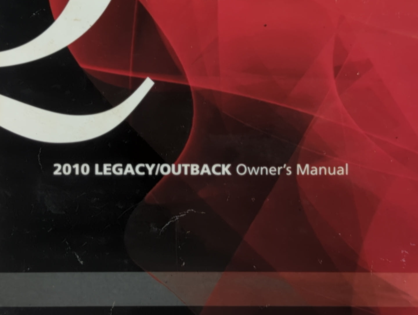 2010 Subaru Legacy Owners Manual Book Guide OEM Used Auto Parts - Oemusedautoparts1.com