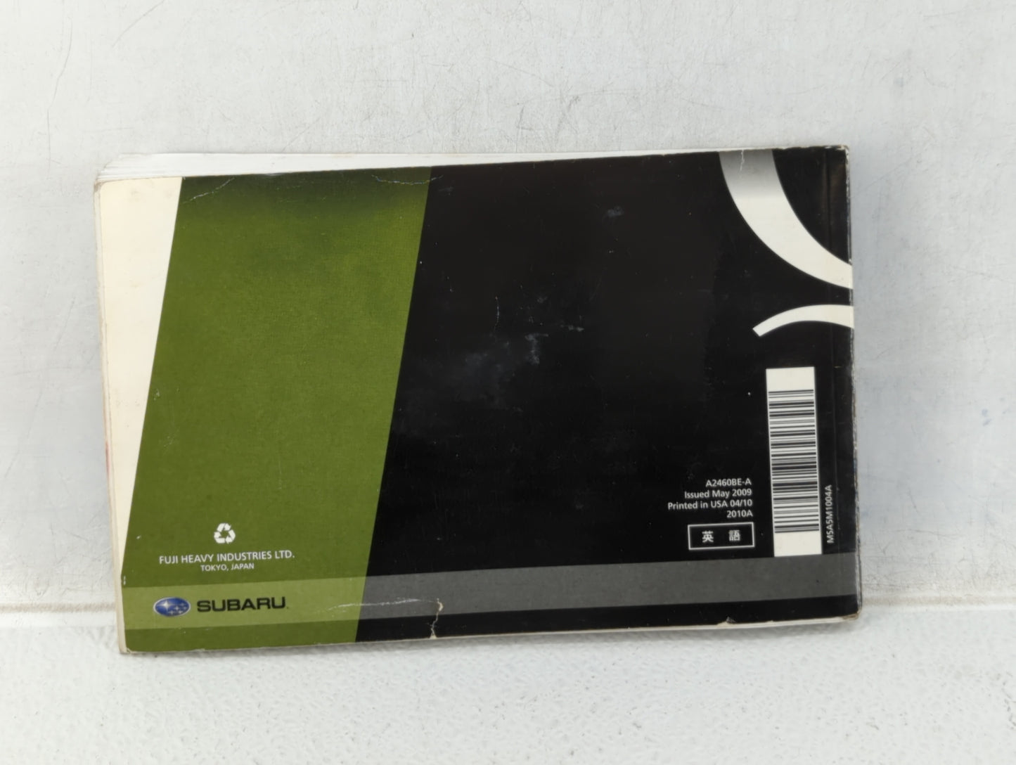 2010 Subaru Legacy Owners Manual Book Guide OEM Used Auto Parts - Oemusedautoparts1.com