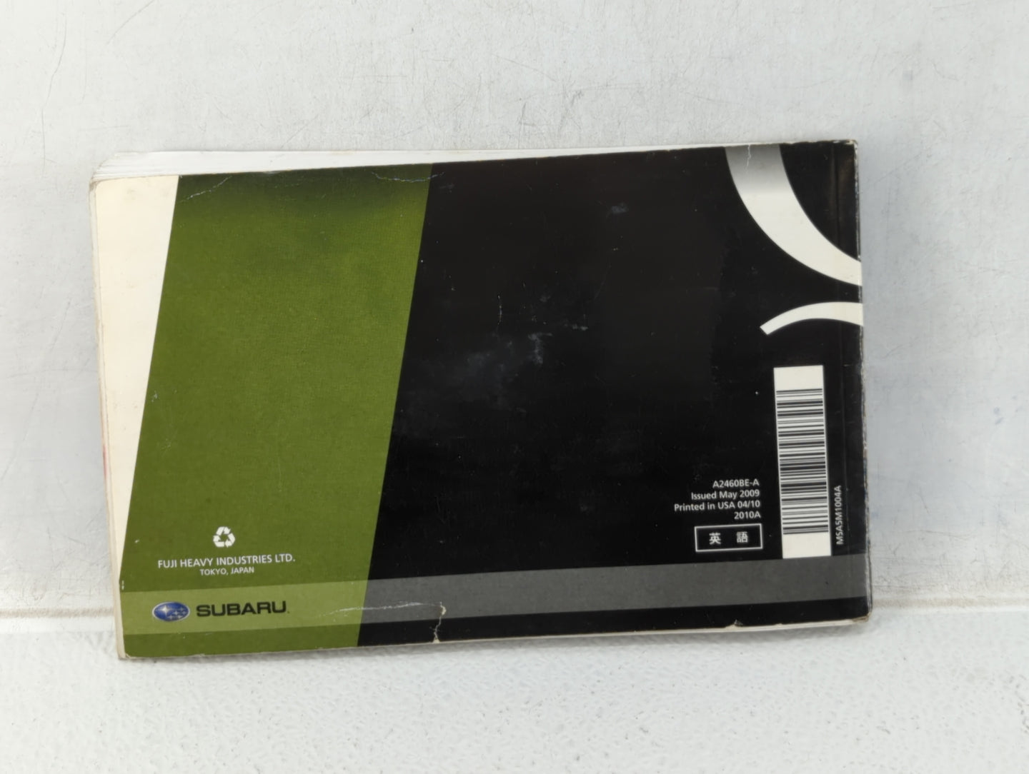 2010 Subaru Legacy Owners Manual Book Guide OEM Used Auto Parts - Oemusedautoparts1.com