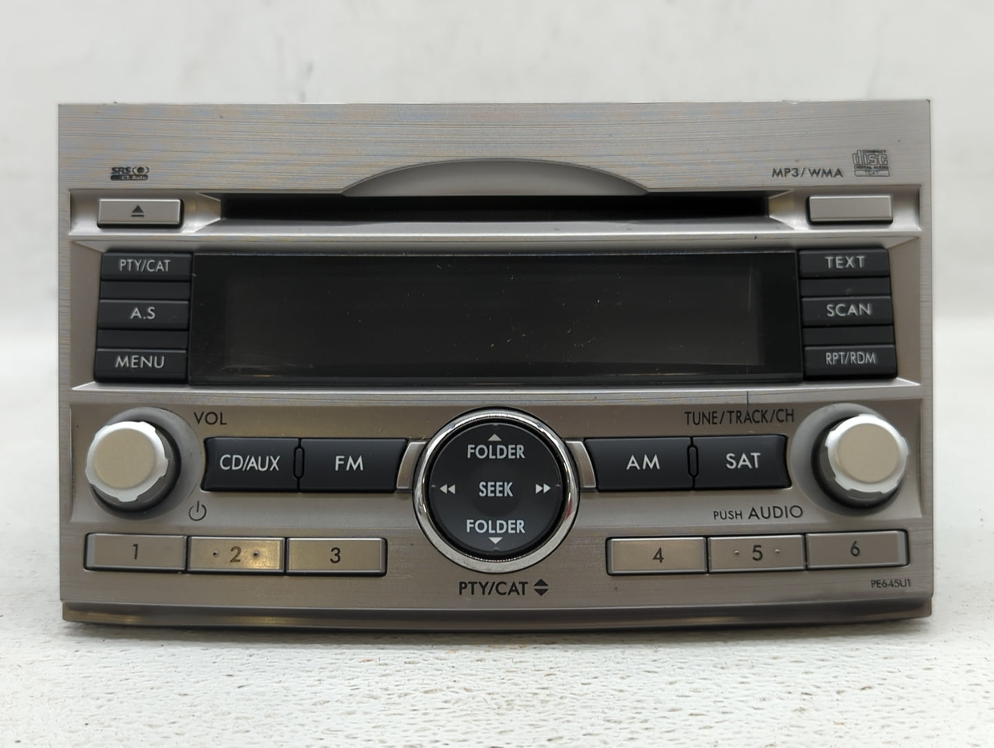 2010-2012 Subaru Legacy Radio AM FM Cd Player Receiver Replacement P/N:86201AJ64A Fits Fits 2010 2011 2012 OEM Used Auto Par
