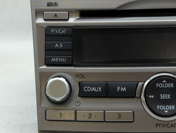 2010-2012 Subaru Legacy Radio AM FM Cd Player Receiver Replacement P/N:86201AJ64A Fits Fits 2010 2011 2012 OEM Used Auto Parts