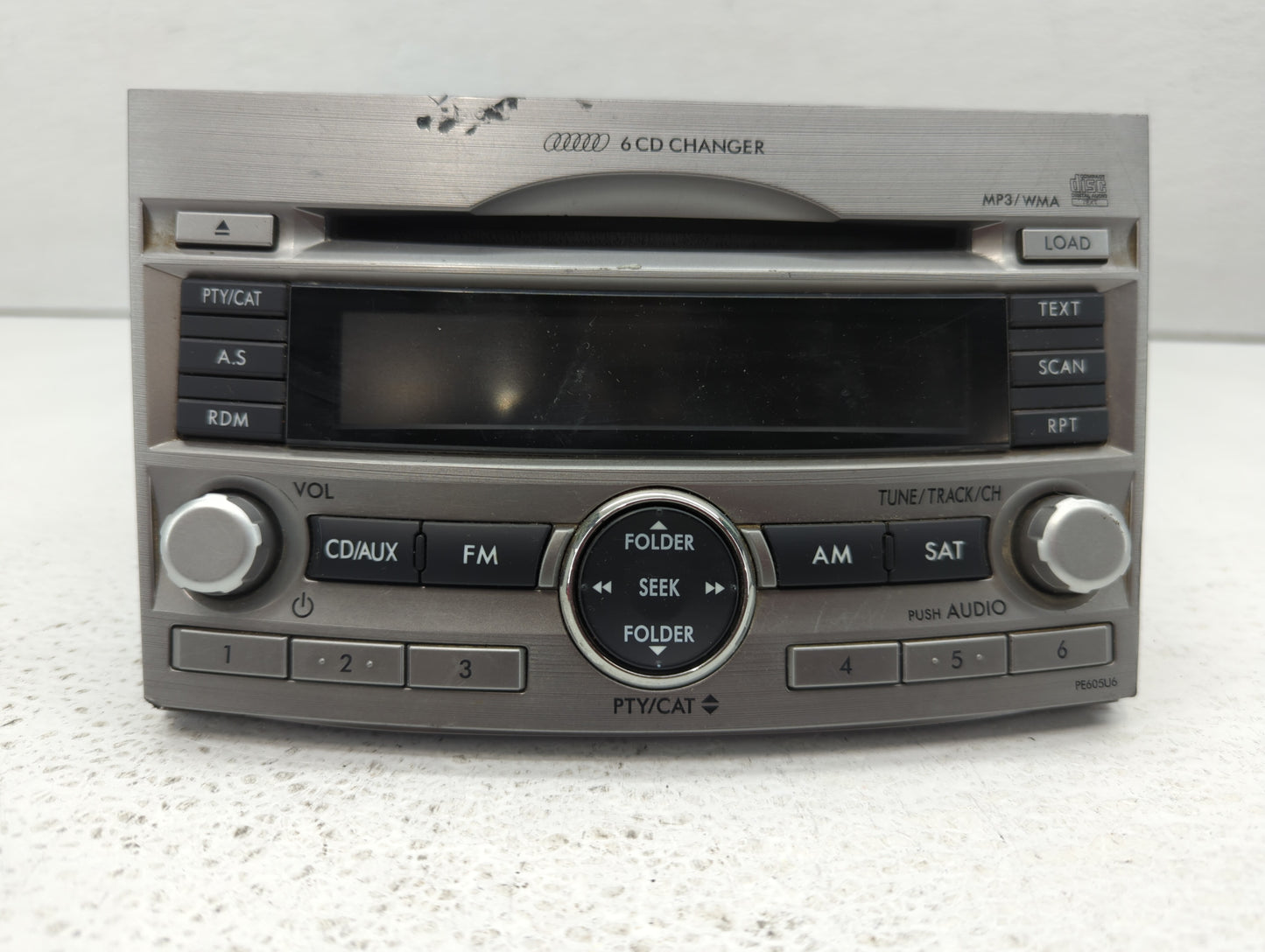 2010-2012 Subaru Legacy Radio AM FM Cd Player Receiver Replacement Fits Fits 2010 2011 2012 OEM Used Auto Parts - Oemusedaut