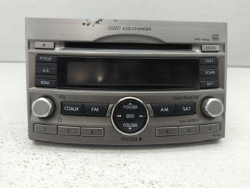 2010-2012 Subaru Legacy Radio AM FM Cd Player Receiver Replacement Fits Fits 2010 2011 2012 OEM Used Auto Parts - Oemusedaut