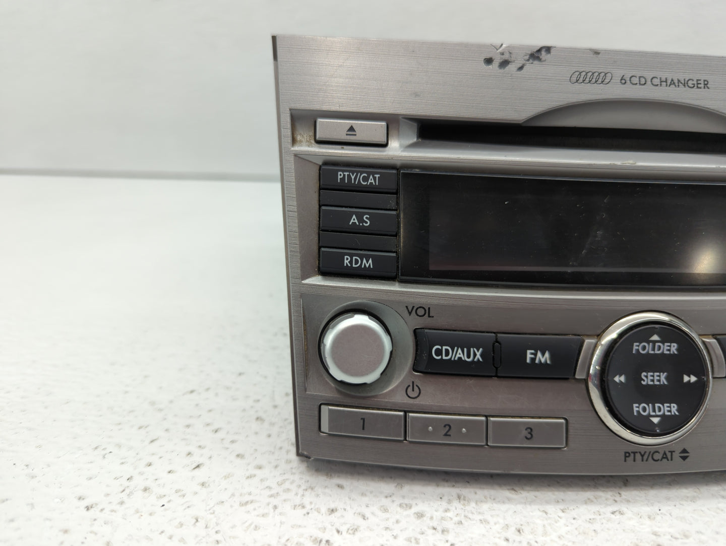 2010-2012 Subaru Legacy Radio AM FM Cd Player Receiver Replacement Fits Fits 2010 2011 2012 OEM Used Auto Parts - Oemusedaut