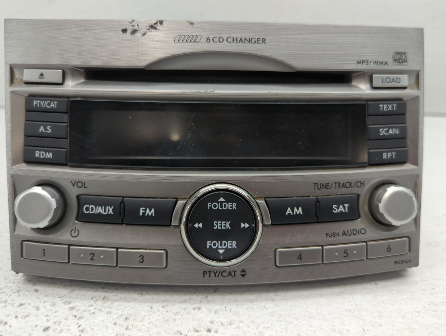 2010-2012 Subaru Legacy Radio AM FM Cd Player Receiver Replacement Fits Fits 2010 2011 2012 OEM Used Auto Parts - Oemusedaut