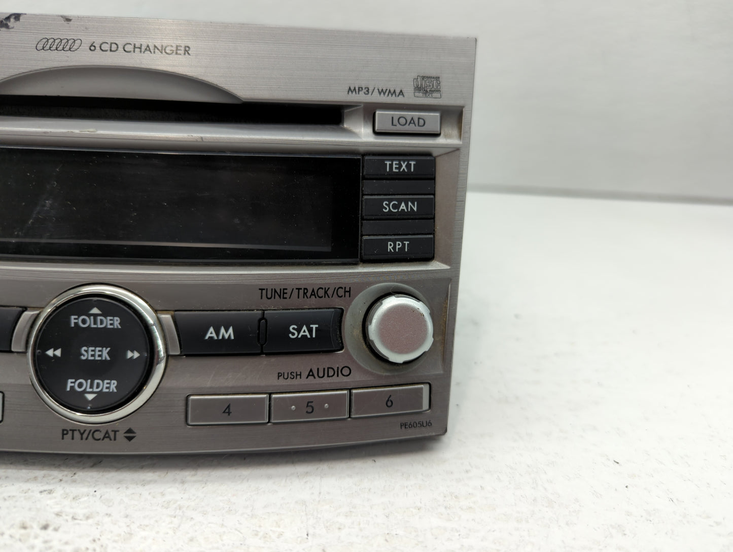 2010-2012 Subaru Legacy Radio AM FM Cd Player Receiver Replacement Fits Fits 2010 2011 2012 OEM Used Auto Parts - Oemusedaut
