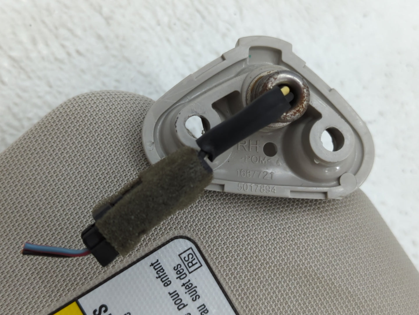 2010-2014 Subaru Legacy Sun Visor Shade Replacement Passenger Right Mirror Fits Fits 2010 2011 2012 2013 2014 OEM Used Auto 