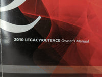 2010 Subaru Legacy Owners Manual Book Guide OEM Used Auto Parts - Oemusedautoparts1.com